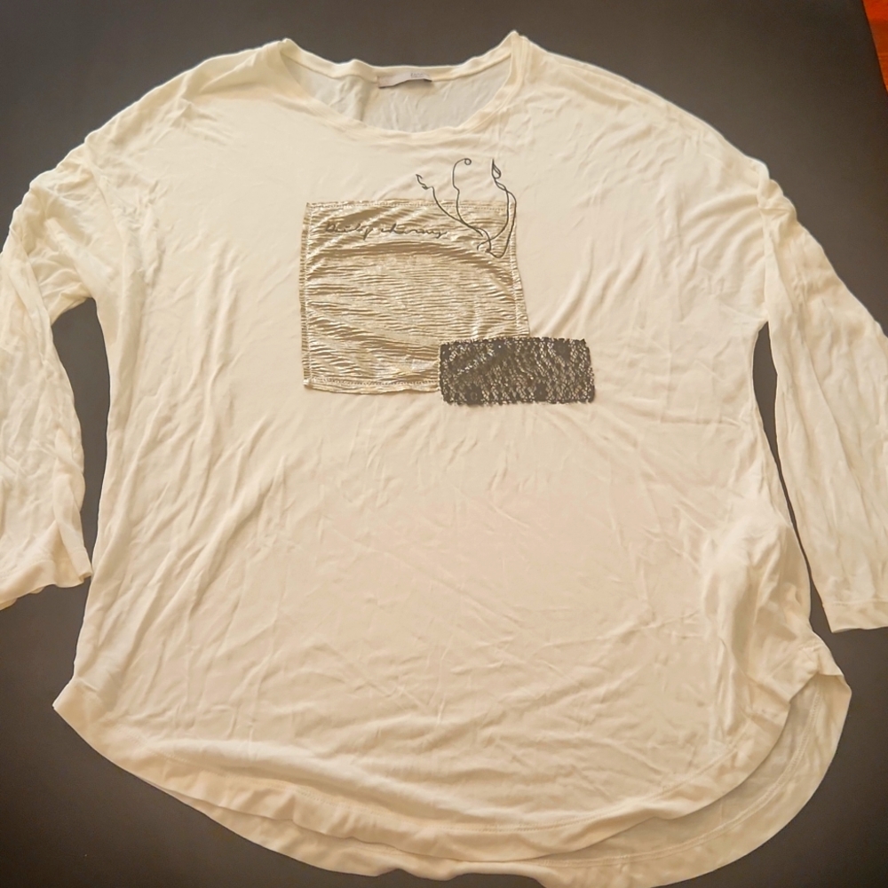 ZARA Long sleeve over size shirt